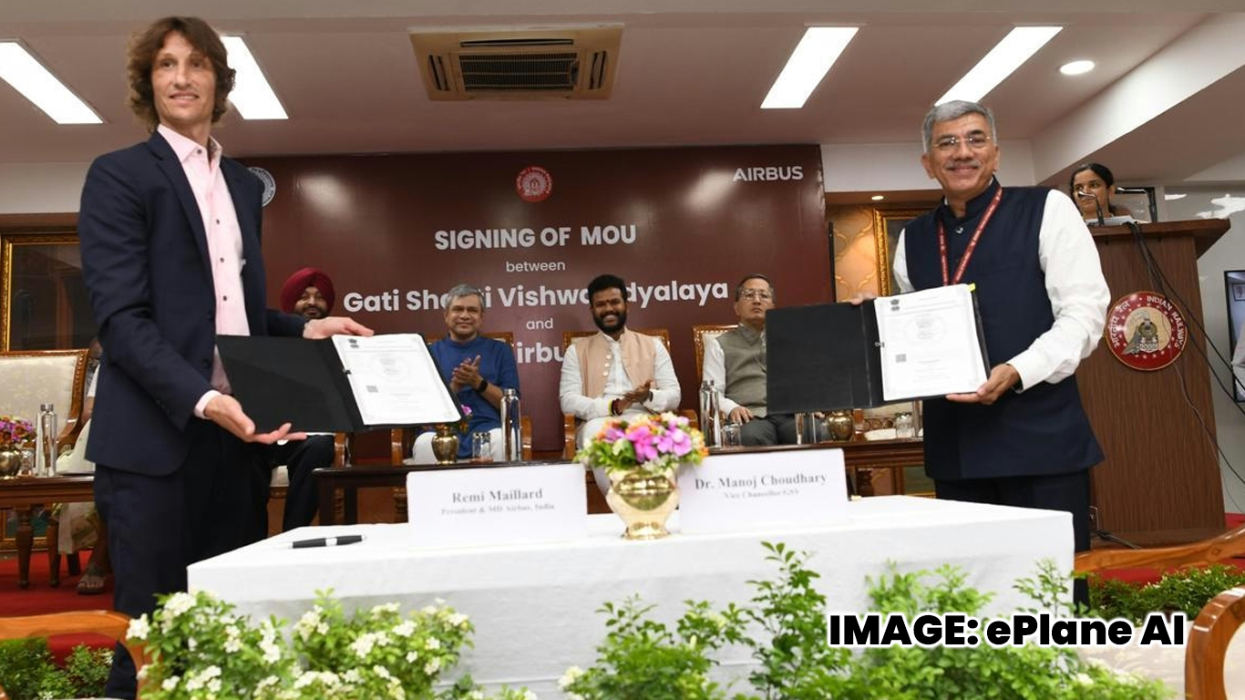 Airbus Opens Aerospace Centre At Gati Shakti Vishwavidyalaya In Gujarat