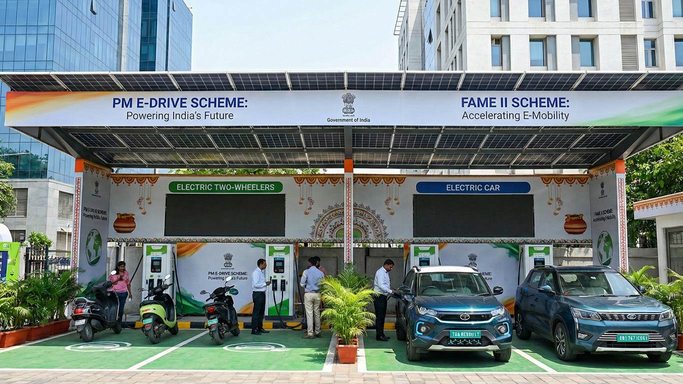 केंद्र ने FAME-II और PM ई-ड्राइव योजनाओं के तहत EV चार्जिंग नेटवर्क का विस्तार किया