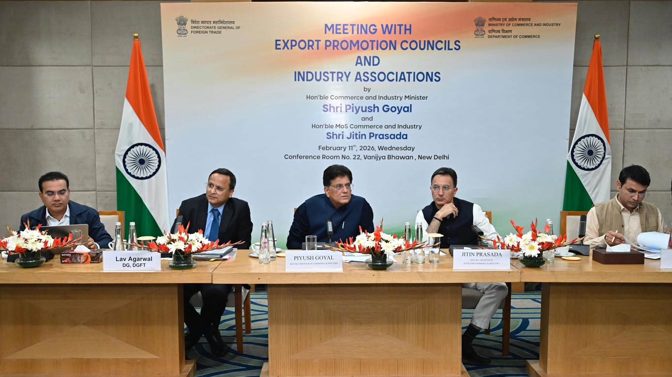 गोयल ने 35 ईपीसी और उद्योग संघों से मुलाकात की; एफटीए लाभ को अधिकतम करने के लिए प्रयास का आह्वान