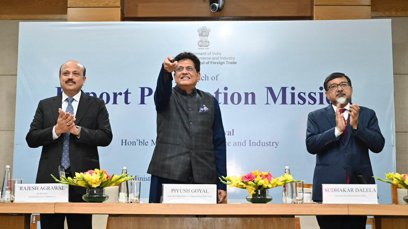 पीयूष गोयल ने एमएसएमई को समर्थन देने के लिए विस्तारित निर्यात प्रोत्साहन मिशन शुरू किया