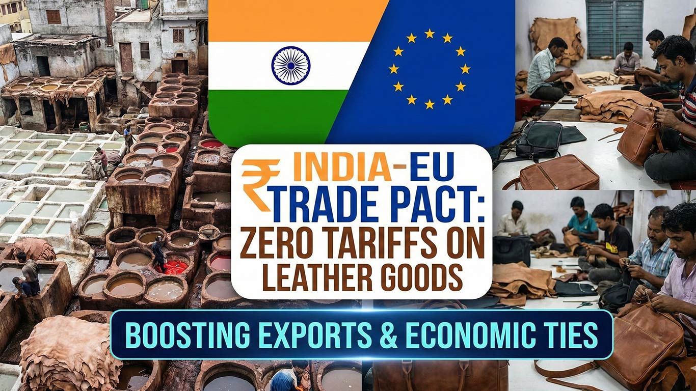 भारत के चमड़ा क्षेत्र की प्रतिस्पर्धात्मकता को बढ़ावा देने के लिए यूरोपीय संघ समझौते के तहत शून्य टैरिफ: केयरएज