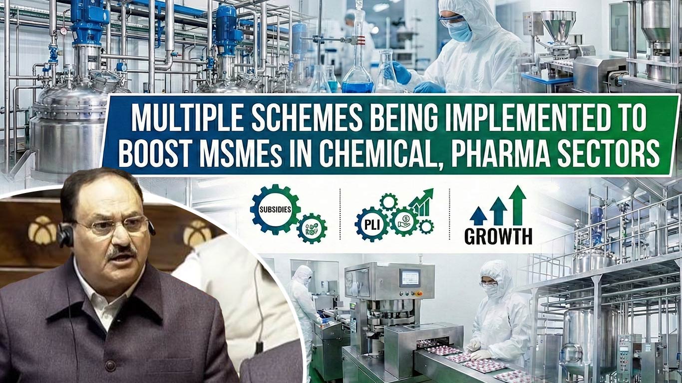 रसायन, फार्मा क्षेत्रों में एमएसएमई को बढ़ावा देने के लिए कई योजनाएं लागू की जा रही हैं: नड्डा