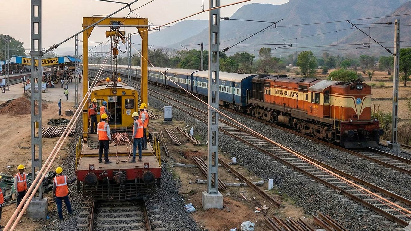 रेल विद्युतीकरण अभियान के बीच वित्त वर्ष 2015 में 178 करोड़ लीटर डीजल की बचत हुई