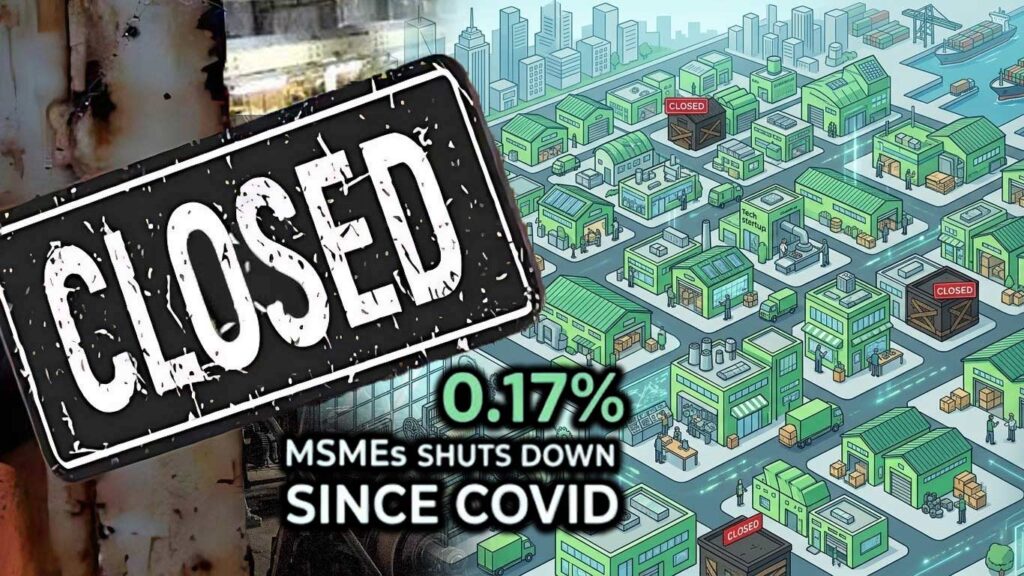 2020 से केवल 0.17% पंजीकृत एमएसएमई बंद हुए: सरकार