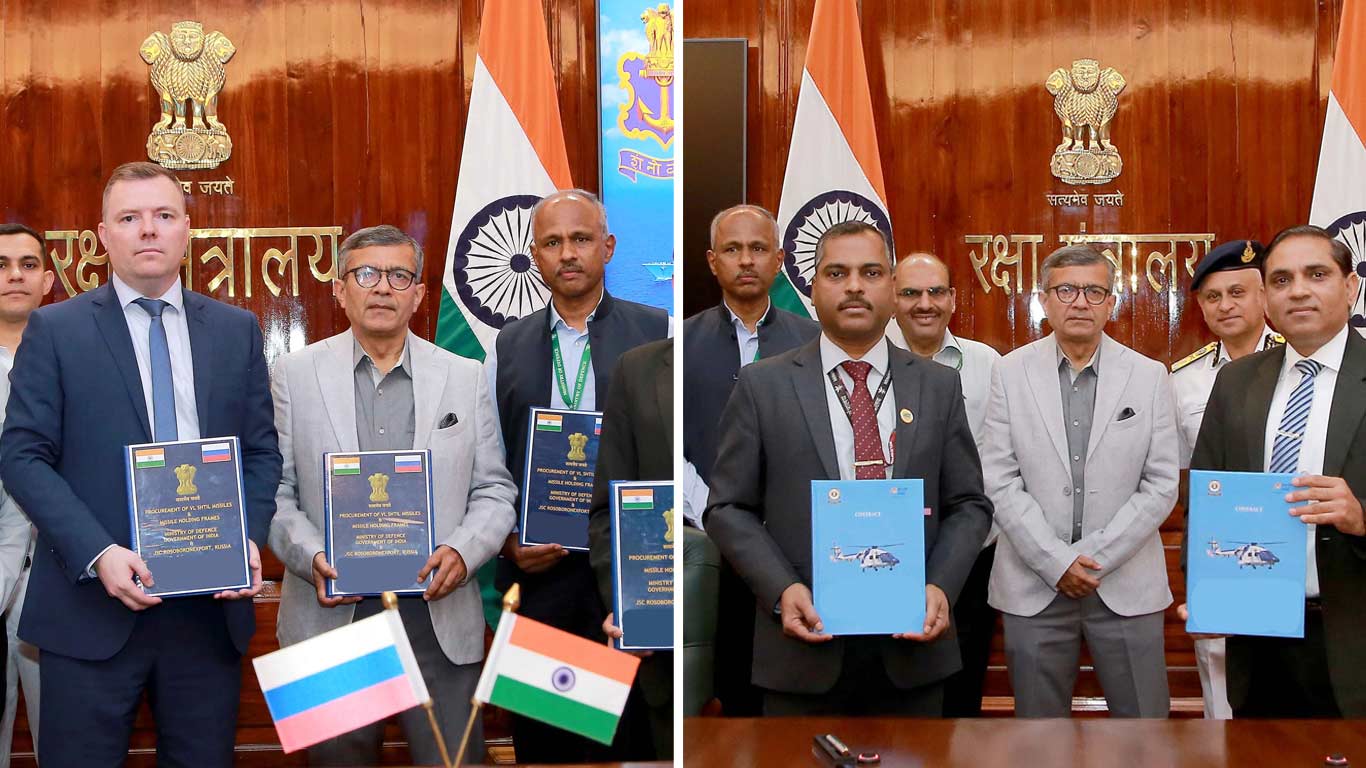 MoD ने ALH Mk-III हेलीकॉप्टर, Shtil मिसाइलों के लिए 5,083 करोड़ रुपये के सौदे पर हस्ताक्षर किए