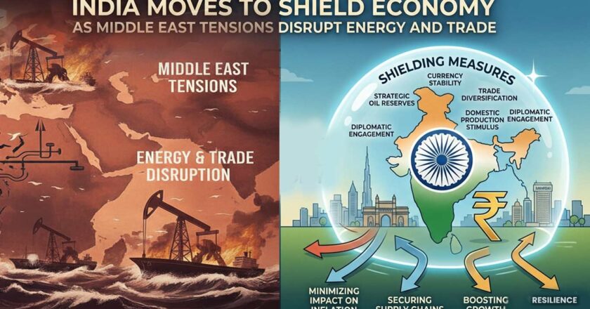 मध्य पूर्व में तनाव के कारण ऊर्जा और व्यापार बाधित होने के कारण भारत अर्थव्यवस्था की रक्षा के लिए आगे बढ़ रहा है