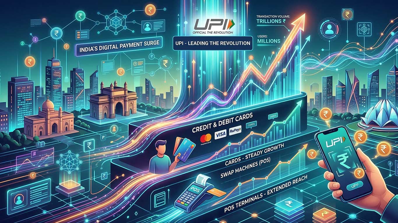 वित्त वर्ष 2015 में डिजिटल भुगतान की मात्रा 35% बढ़ी, यूपीआई की हिस्सेदारी 81% रही: सीतारमण